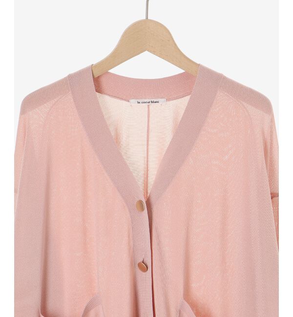  「《手洗い可能》ハイゲージワイドVネックカーディガン」|カーディガン|