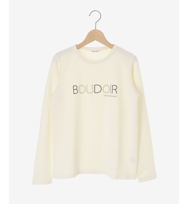  「【吸湿発熱】スタッズロゴカットソー」|Tシャツ・カットソー|