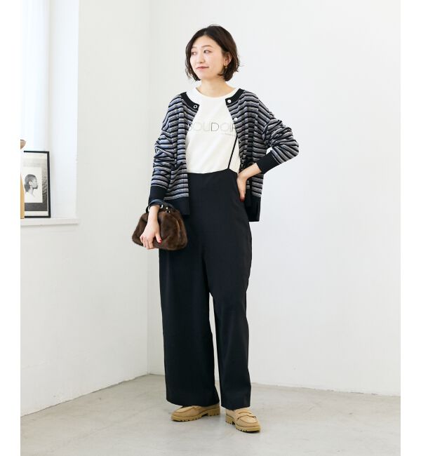  「【吸湿発熱】スタッズロゴカットソー」|Tシャツ・カットソー|