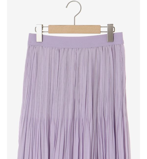  「麻混シアーランダムプリーツスカート」|スカート|