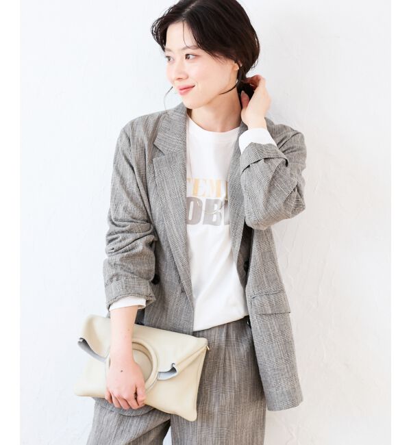  「グレンチェックスラブテーラードジャケット」|その他|