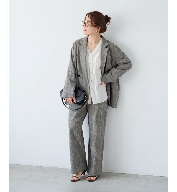  「グレンチェックスラブテーラードジャケット」|その他|