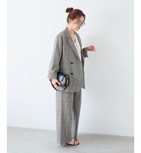  「グレンチェックスラブテーラードジャケット」|その他|