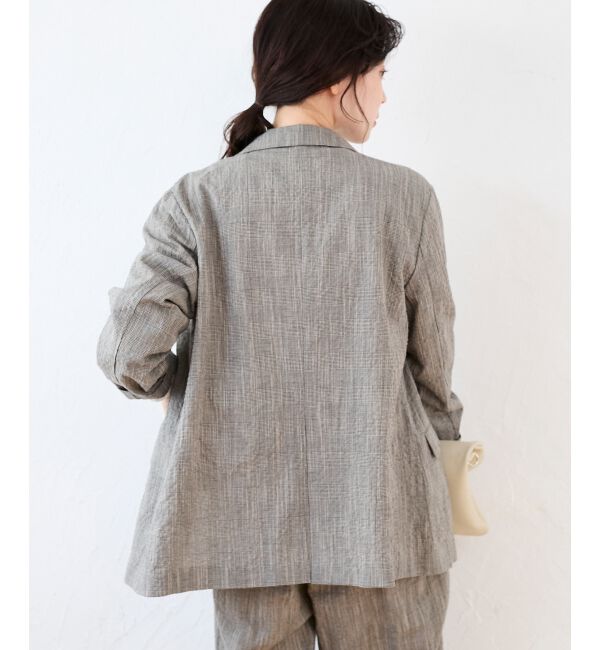  「グレンチェックスラブテーラードジャケット」|その他|