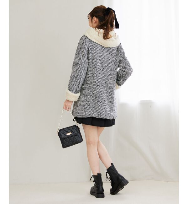 MAJESTICLEGON「フードボアコート」|ダウン|