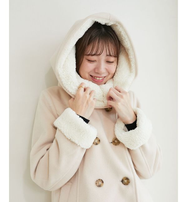 MAJESTICLEGON「フードボアコート」|ダウン|