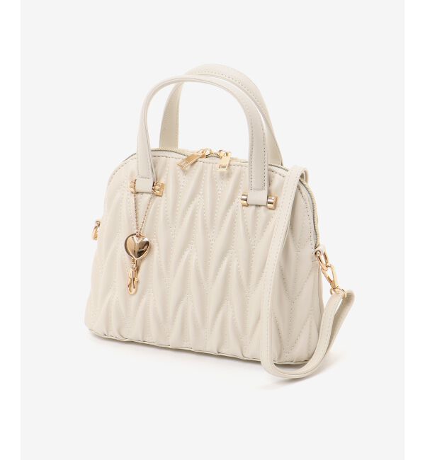 MAJESTICLEGON「チャームセットキルティングバッグ」|ハンドバッグ|