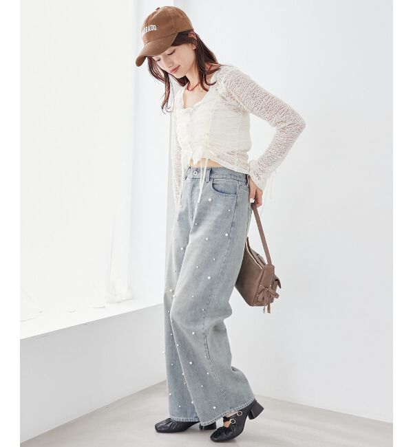 MAJESTICLEGON「レースドロストトップス」|Tシャツ・カットソー|