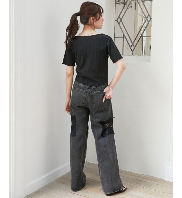  「キャミレイヤードライク半袖トップス」|Tシャツ・カットソー|