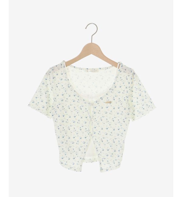  「キャミレイヤードライク半袖トップス」|Tシャツ・カットソー|