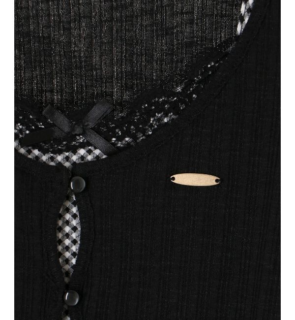  「キャミレイヤードライク半袖トップス」|Tシャツ・カットソー|