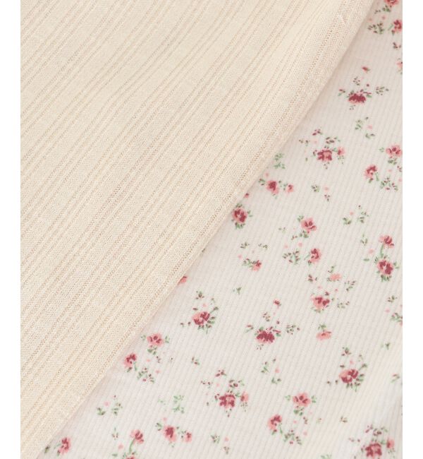  「キャミレイヤードライク半袖トップス」|Tシャツ・カットソー|