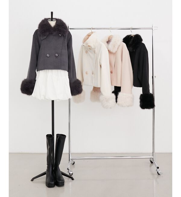  「&infin;マルチwayフェイクファー付ショートコート」|その他|