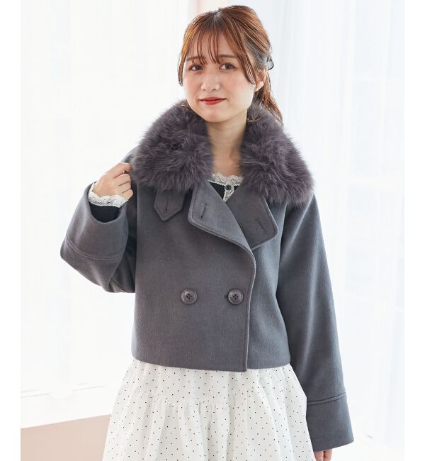  「&infin;マルチwayフェイクファー付ショートコート」|その他|