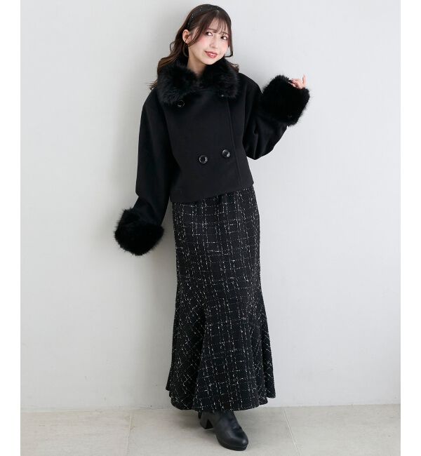  「&infin;マルチwayフェイクファー付ショートコート」|その他|