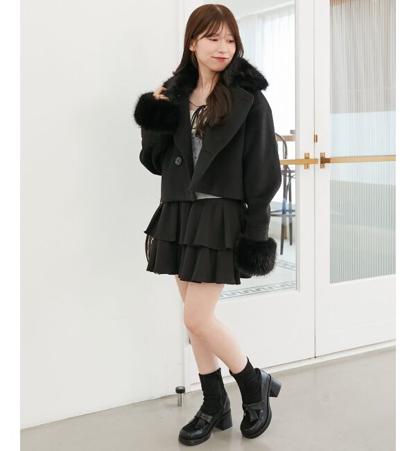  「&infin;マルチwayフェイクファー付ショートコート」|その他|