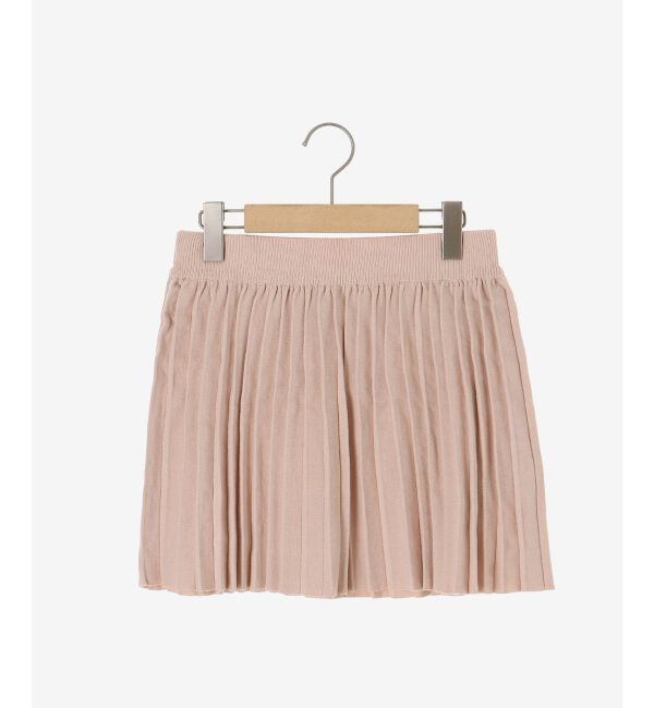  「ニットプリーツミニスカート」|スカート|