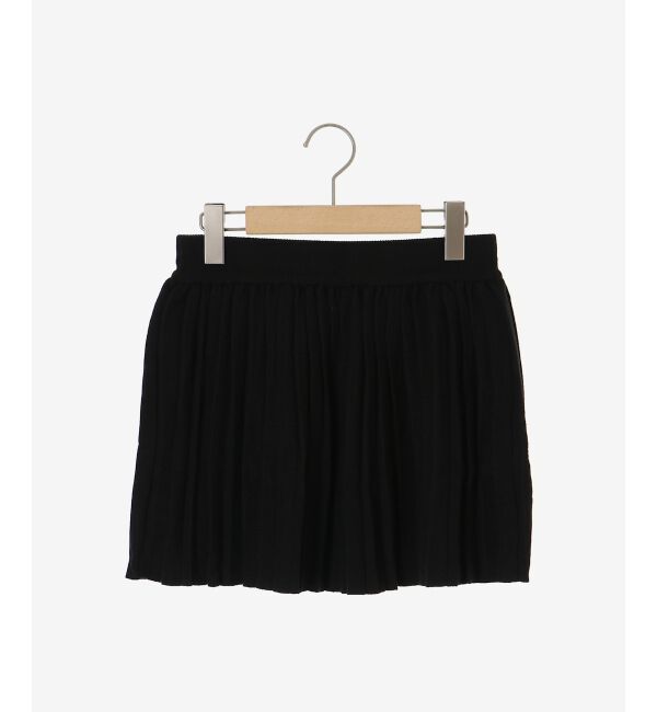  「ニットプリーツミニスカート」|スカート|
