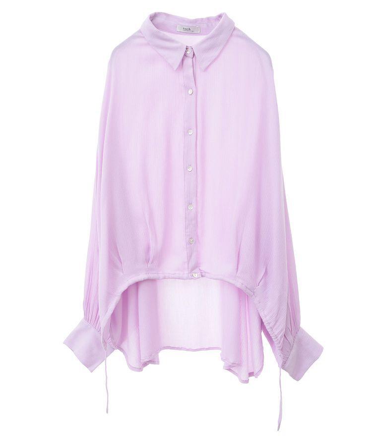 earth music&ecology「レーヨンクレープドロストシャツ」|シャツ・ブラウス|