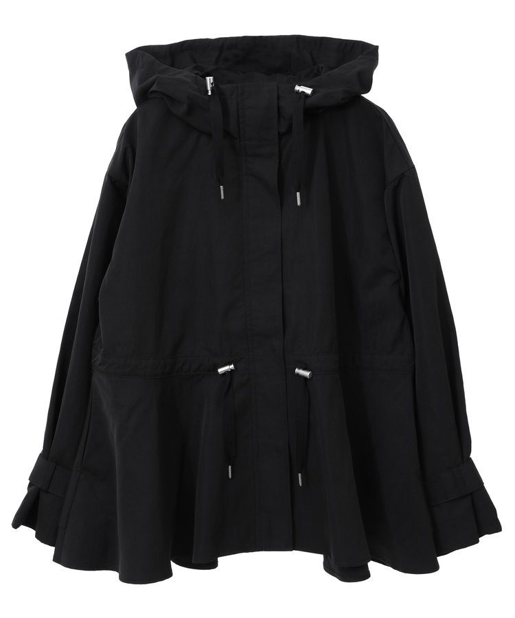 earth music&ecology「ドロストペプラムマウンテンパーカー」|ブルゾン・スタジャン|