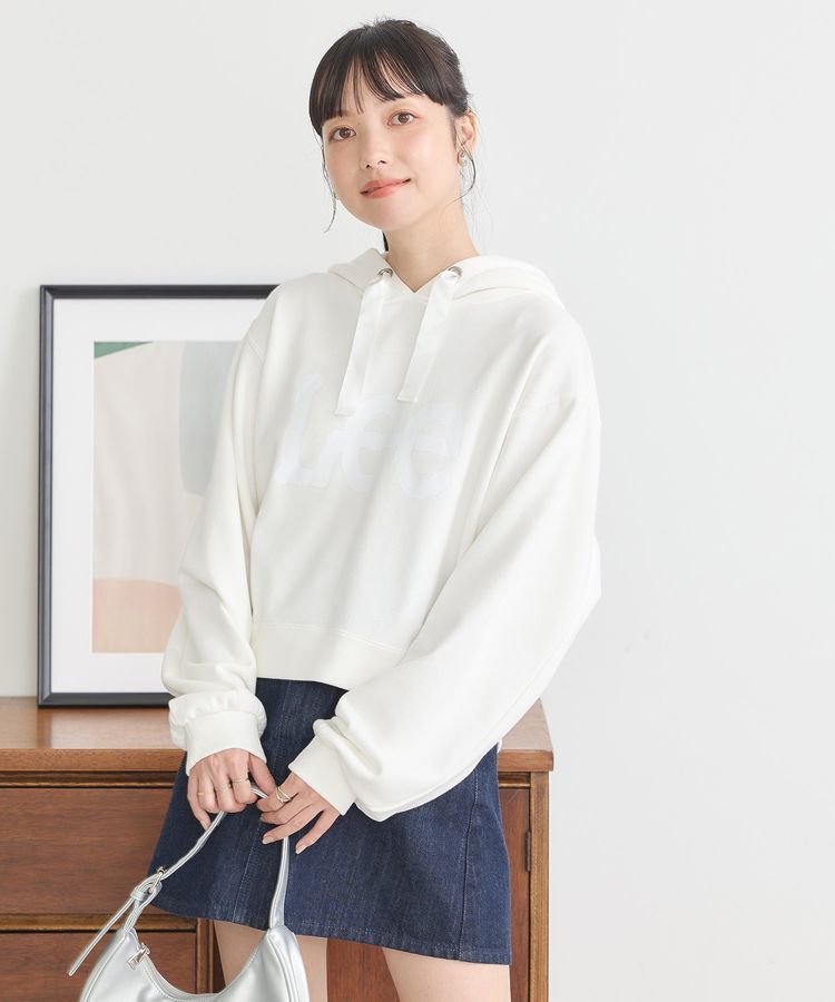 earth music&ecology「Lee&times;e.m.a.eショート丈パーカー」|スウェット・ジャージ|