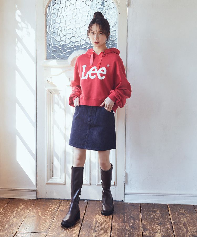 earth music&ecology「Lee&times;e.m.a.eショート丈パーカー」|スウェット・ジャージ|