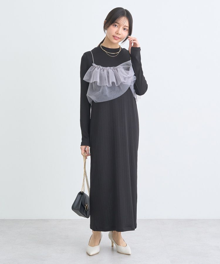 earth music&ecology「SET2点アシメチュールビスチェ＋ワンピース」|ワンピース|