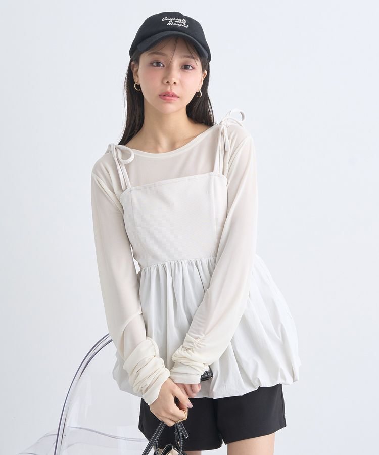 earth music&ecology「バルーンキャミチュニック」|チュニック|