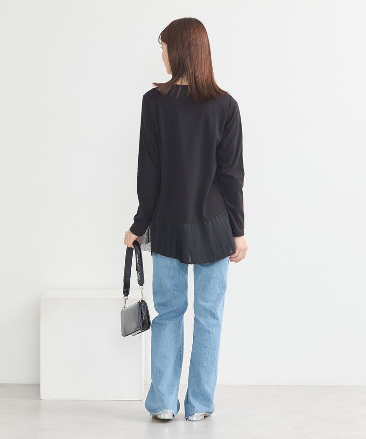 earth music&ecology「プリーツドッキングプルオーバー」|チュニック|