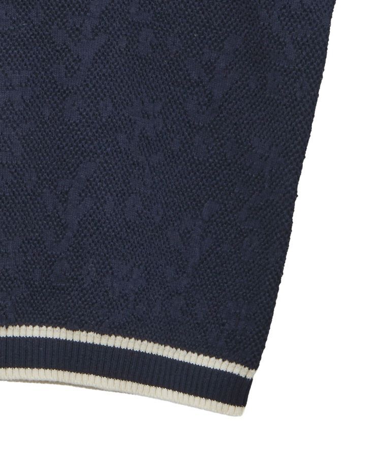 earth music&ecology「バイカラーフラワージャガードニットプルオーバー」|ニット・セーター|