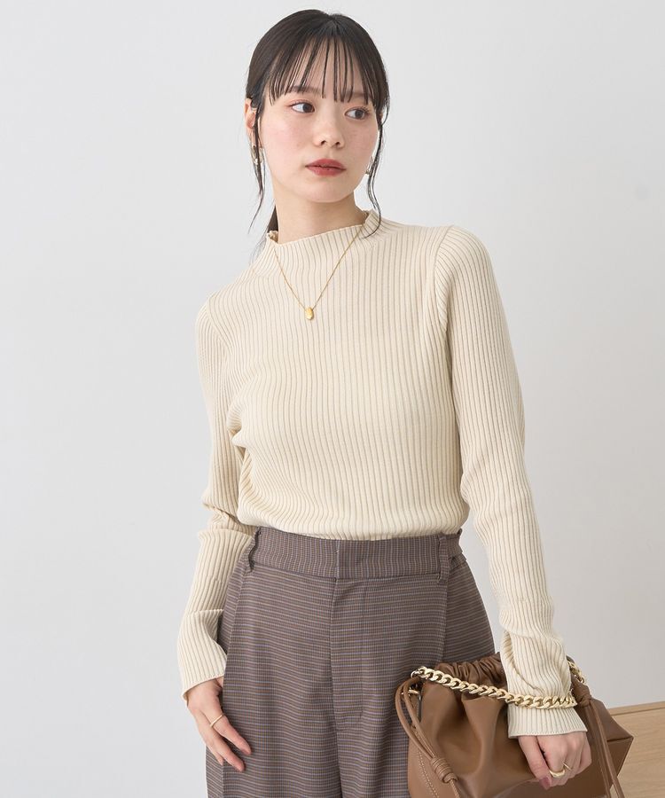 earth music&ecology「ハイネックリブニットプルオーバー」|ニット・セーター|