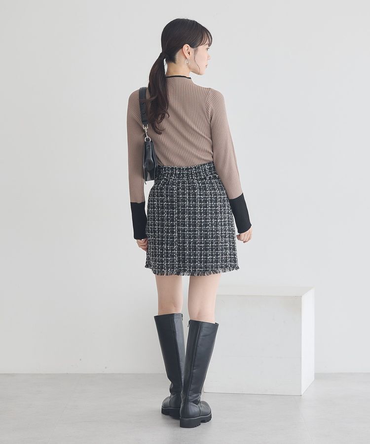 earth music&ecology「ハイネックリブニットプルオーバー」|ニット・セーター|