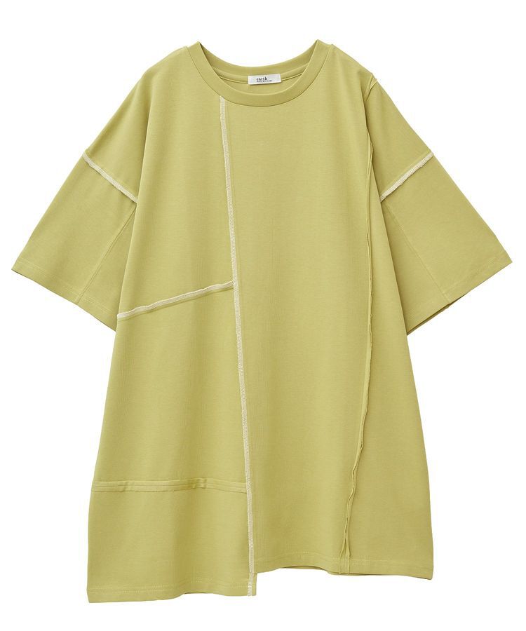 earth music&ecology「ステッチデザインルーズTee」|Tシャツ・カットソー|