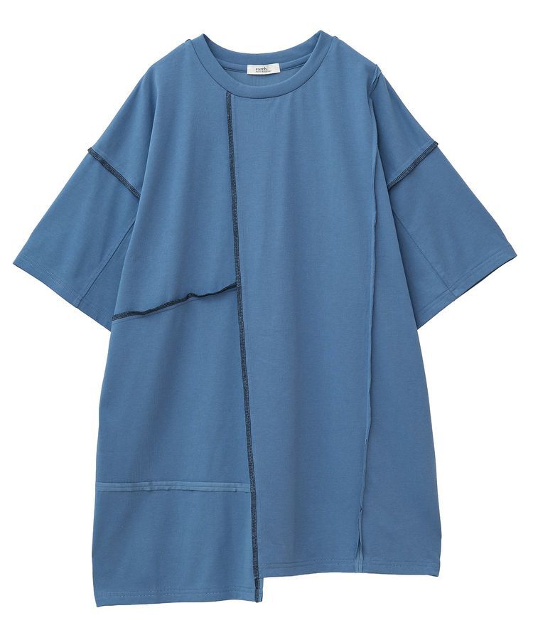 earth music&ecology「ステッチデザインルーズTee」|Tシャツ・カットソー|