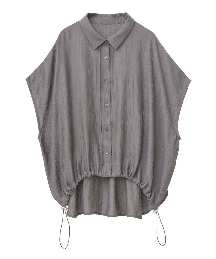 earth music&ecology「裾ドロストフレンチスリーブシャツ」|シャツ・ブラウス|