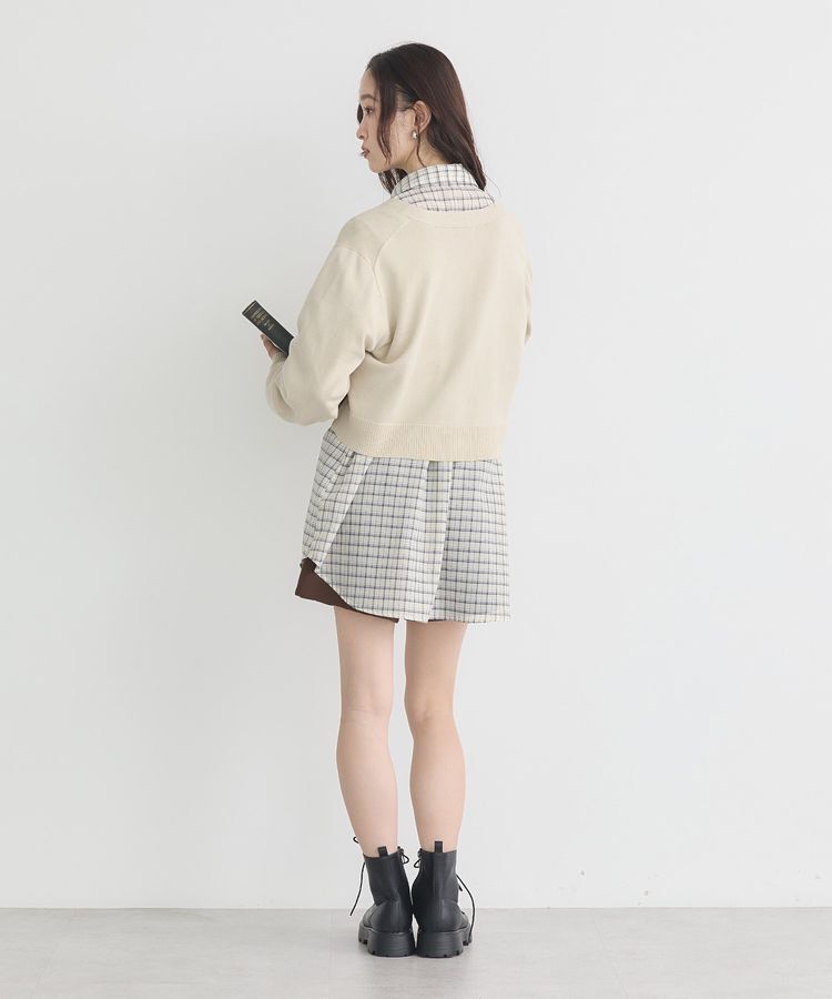 earth music&ecology「ロゴ刺繍カーディガン」|カーディガン|