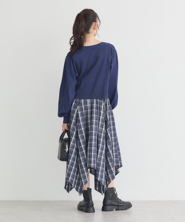 earth music&ecology「ロゴ刺繍カーディガン」|カーディガン|