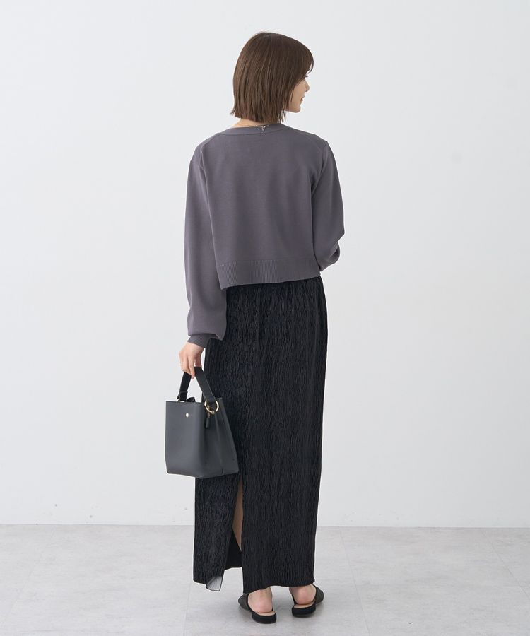 earth music&ecology「ロゴ刺繍カーディガン」|カーディガン|