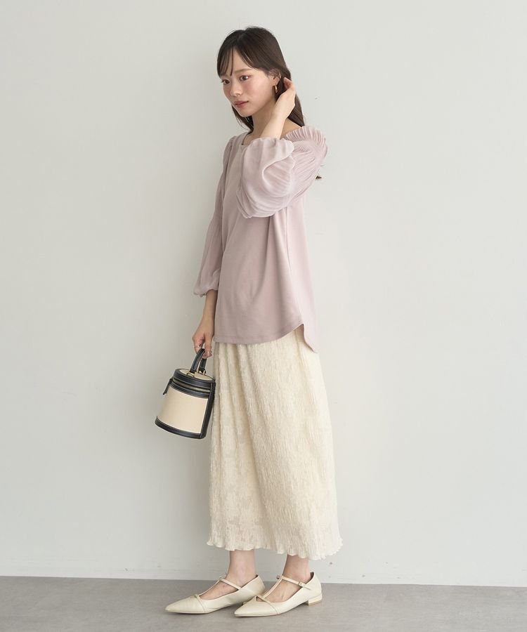 earth music&ecology「マジョリカプリーツプルオーバー」|Tシャツ・カットソー|