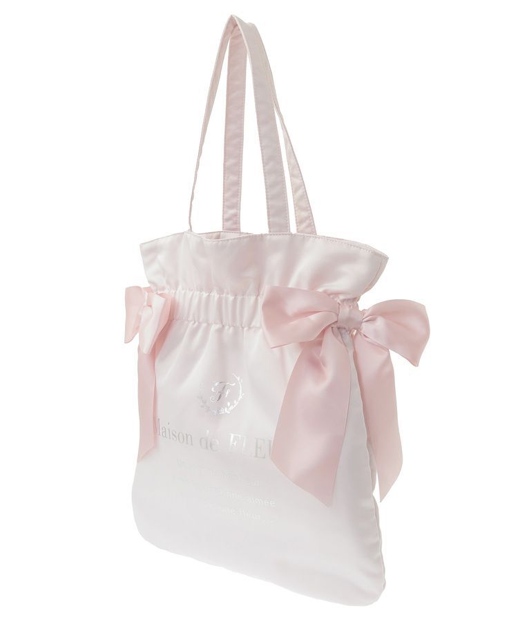 Maison de FLEUR「ダブルリボンギャザートートバッグ」|トートバッグ|