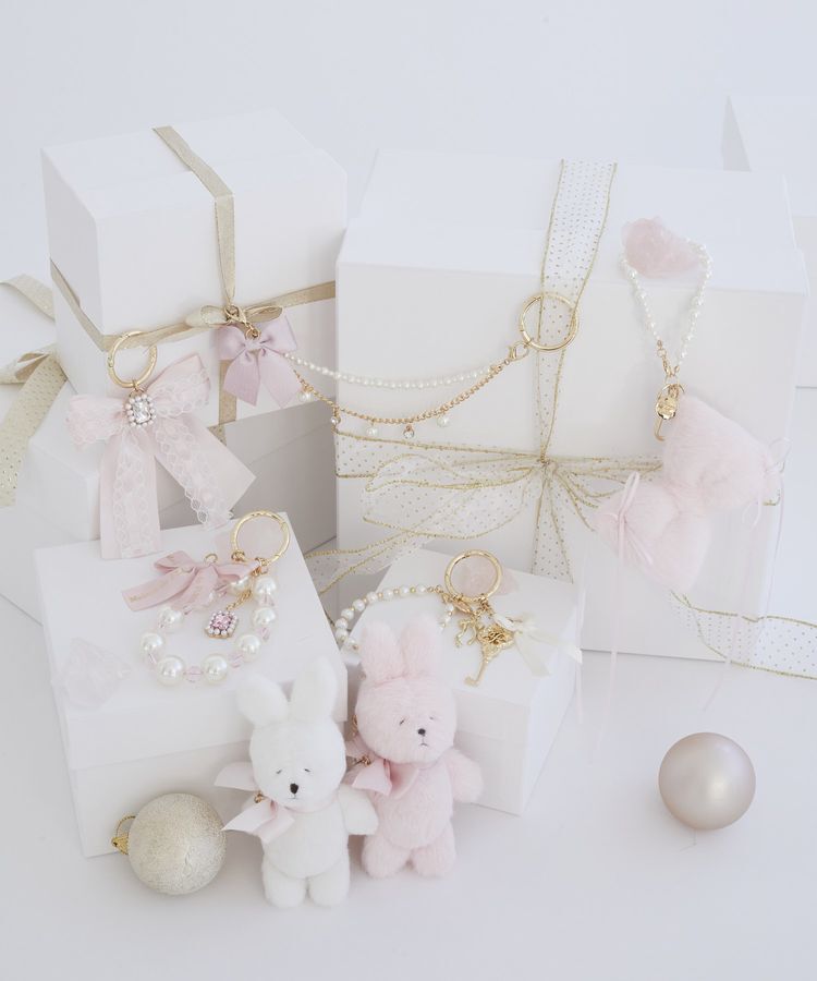 Maison de FLEUR「パールビジューリボン2Wayチャーム」|その他|