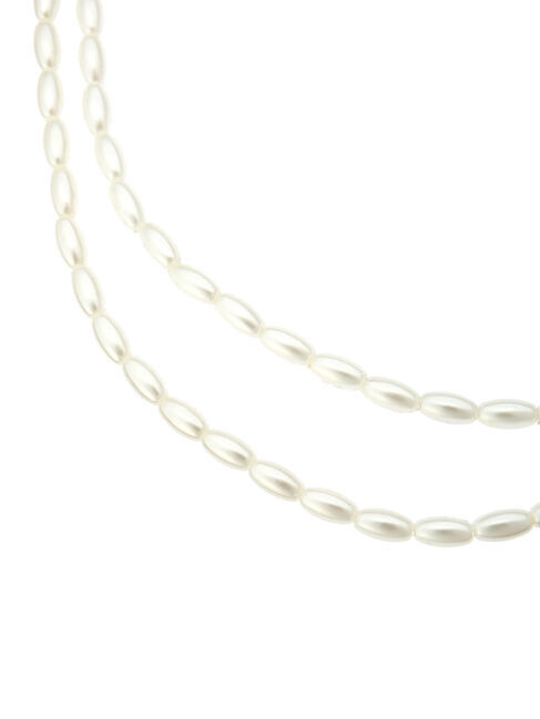  「ナツメパール2連&メタルコイン3WAYネックレス」|ネックレス|