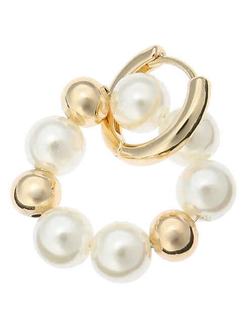  「パール&times;メタル2WAYピアス」|その他|