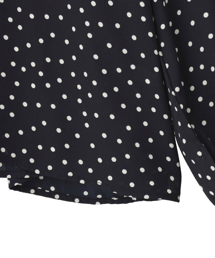 AMERICAN HOLIC「【イージーケア】ドット柄ボウタイブラウス」|シャツ・ブラウス|
