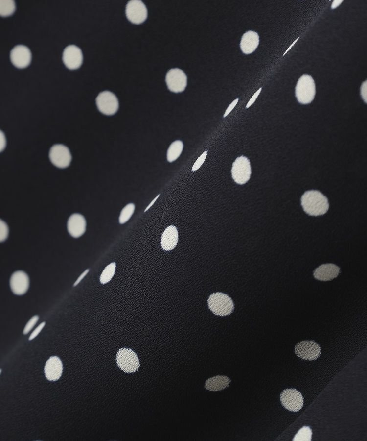 AMERICAN HOLIC「【イージーケア】ドット柄ボウタイブラウス」|シャツ・ブラウス|