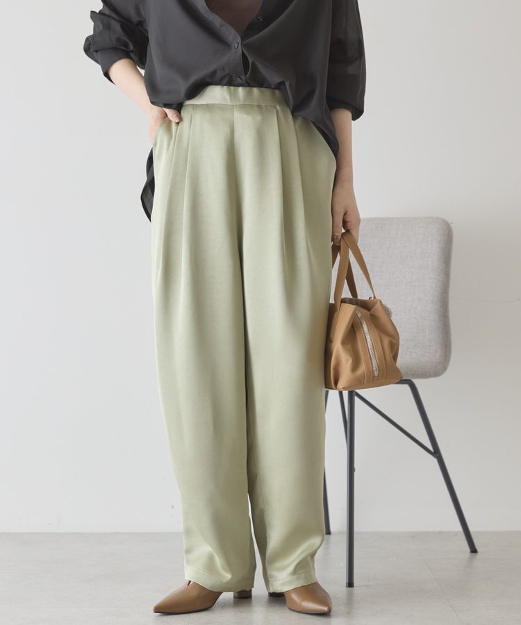 AMERICAN HOLIC「【イージーケア】サテンカーブパンツ」|その他|