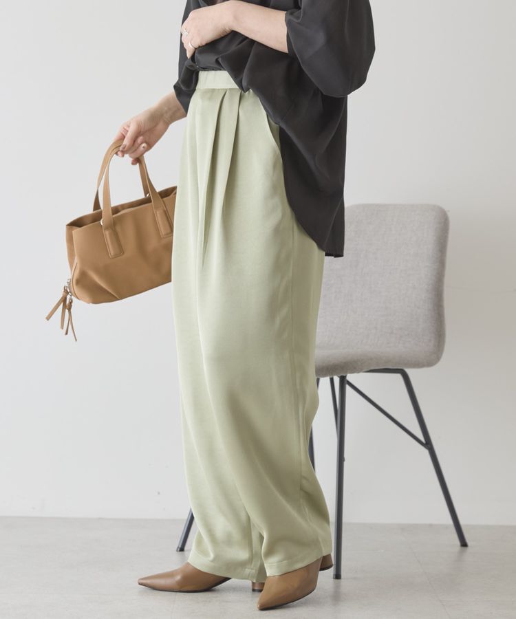 AMERICAN HOLIC「【イージーケア】サテンカーブパンツ」|その他|