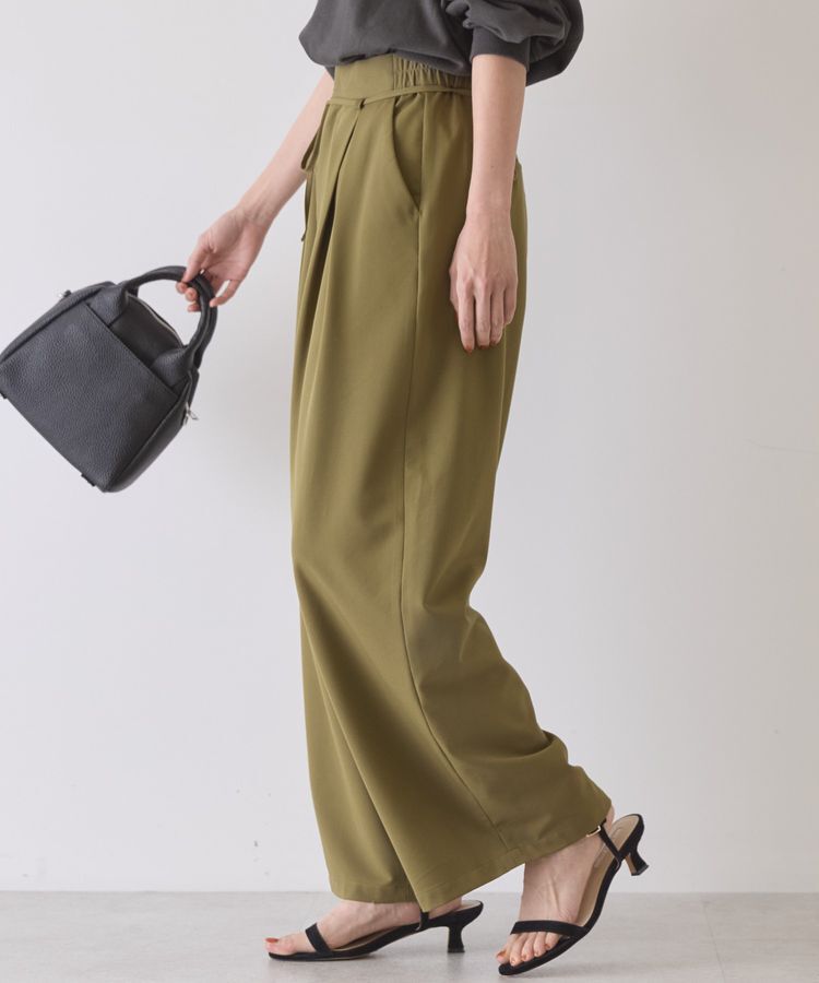 AMERICAN HOLIC「【イージーケア】リボン付きタックワイドパンツ」|その他|