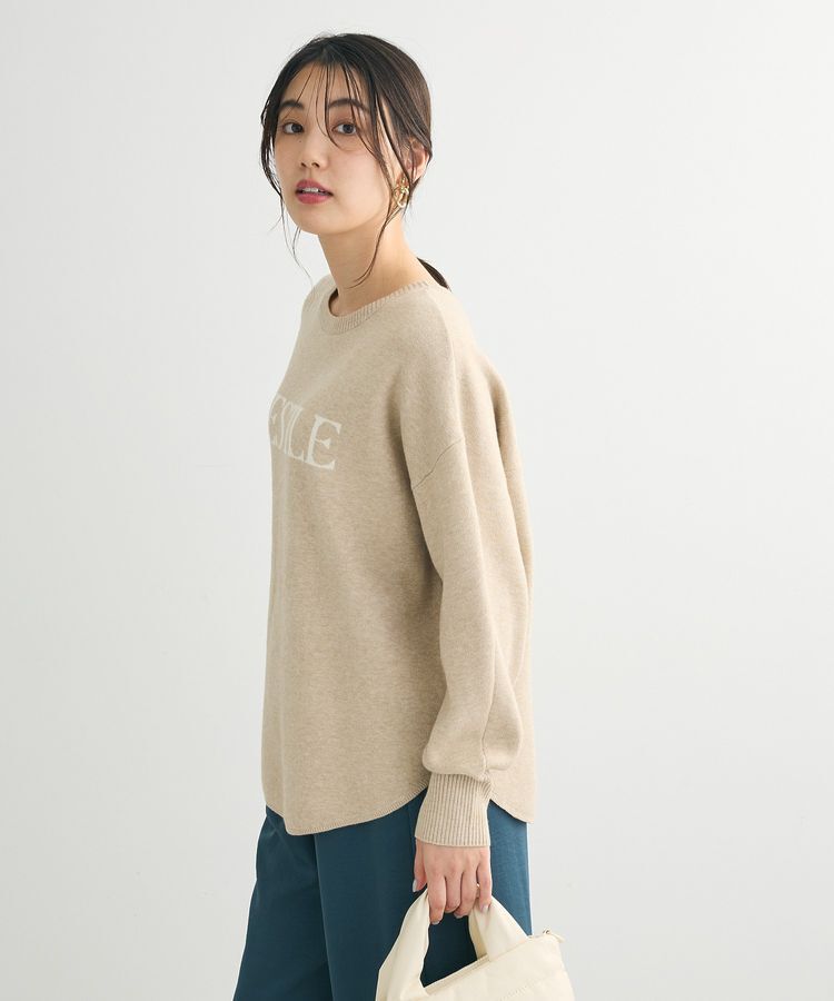 Green Parks「もちやわロゴニットプルオーバー」|ニット・セーター|