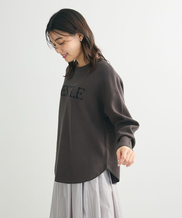 Green Parks「もちやわロゴニットプルオーバー」|ニット・セーター|